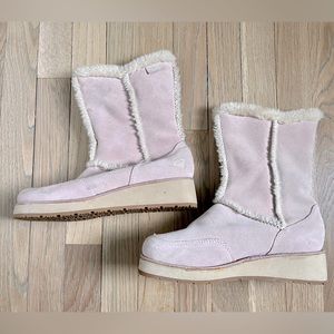 Roxy Suede leather Fur Lined IDAHO Boots Size 6.5